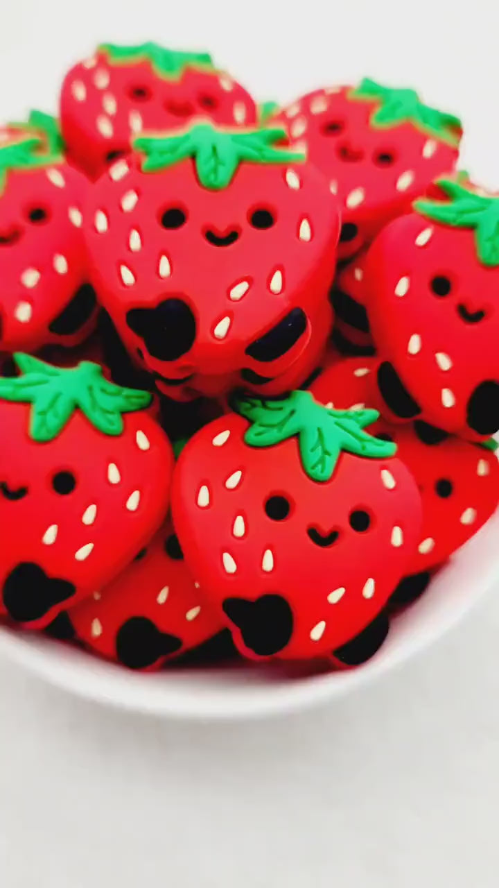 Strawberry Focal Beads