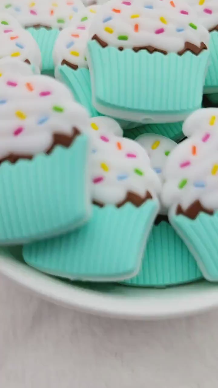 Mint Cupcake Beads