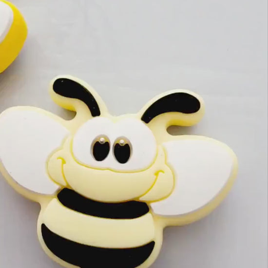 Yellow Bubble Bee Focal Beads