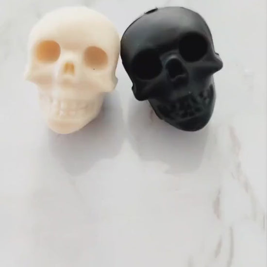 Black Skull Focal Bead