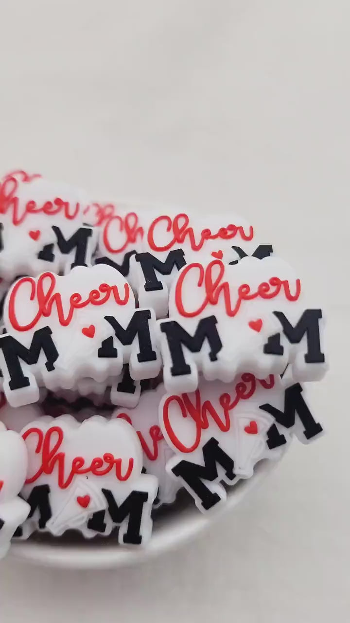 Cheer Mom Focal Bead