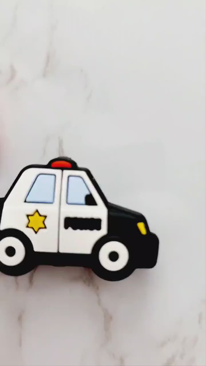 Police Car Focal Bead