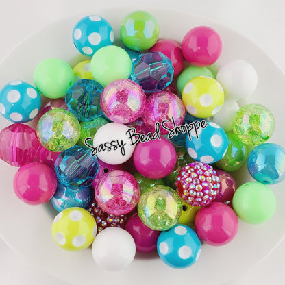 Color Me Happy Bubblegum Bead Mix