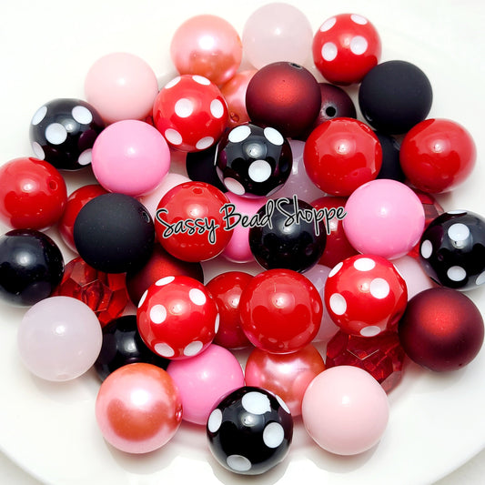 Black Raspberry Bead Mix