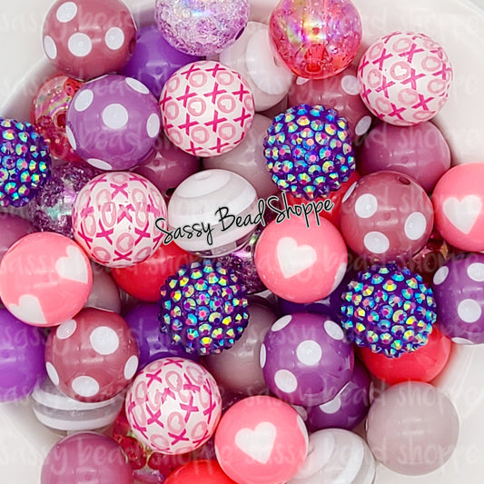 Sweetheart Bubblegum Bead Mix