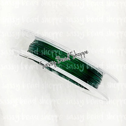 Green Beading Wire 0.3mm- 10 Meters Copper Wire