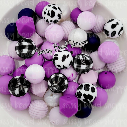 Purple Passion Silicone Bead Mix