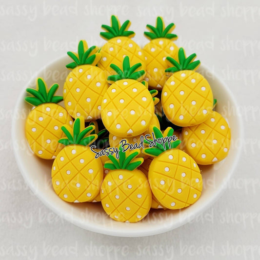 Yellow Pineapple Focal Beads