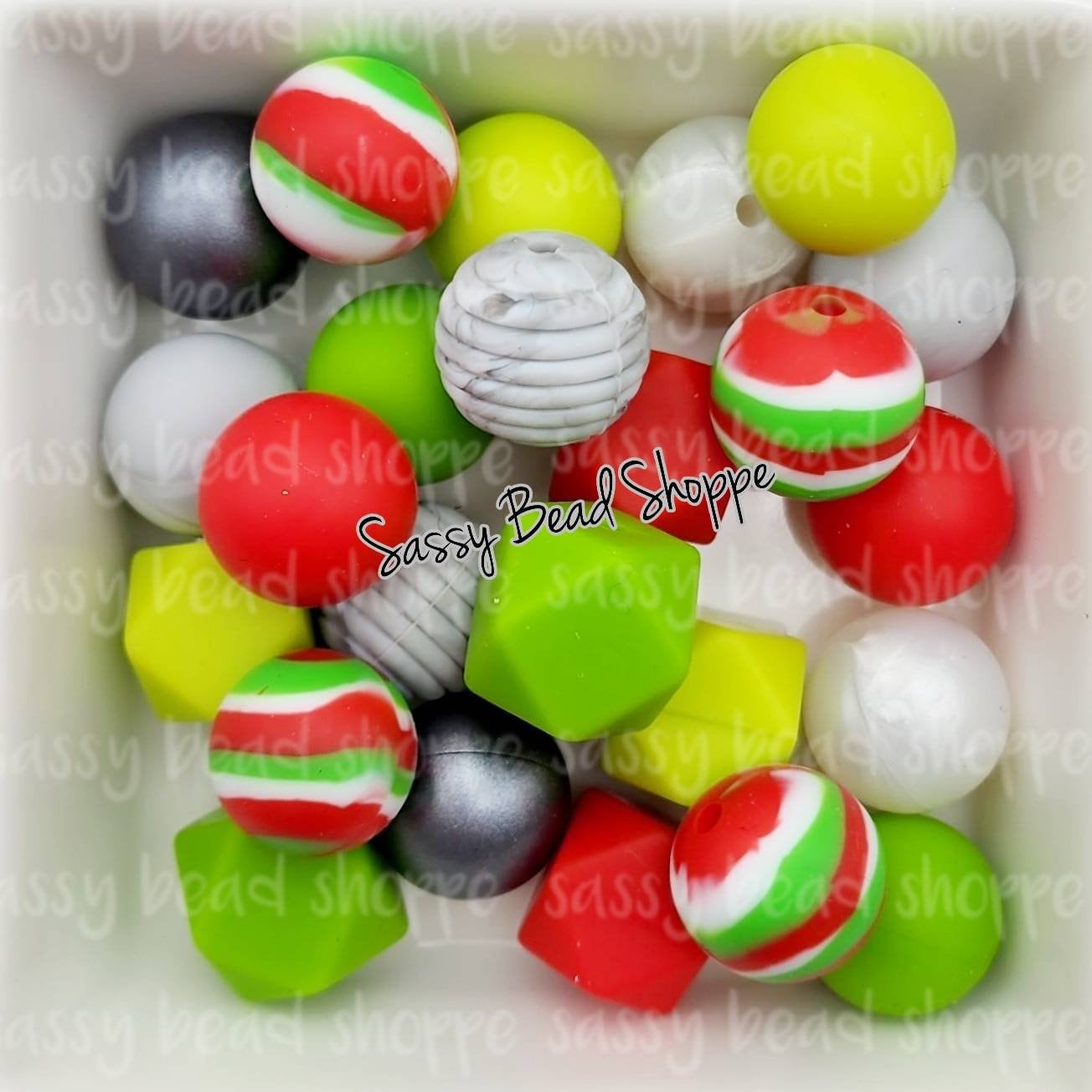 Delightful Christmas Silicone Bead Mix – Sassy Bead Shoppe