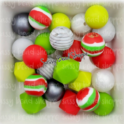 Mr. Grinch Silicone Bead Mix
