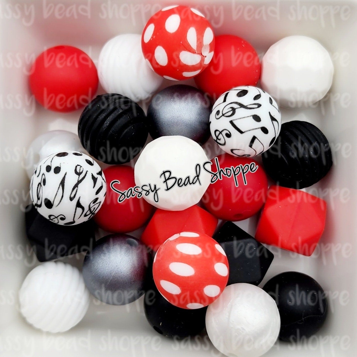 Piano Party Silicone Bead Mix