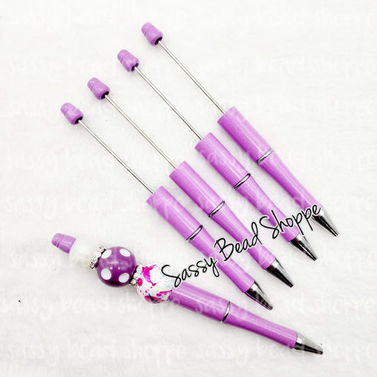 2 Lavender DIY Beadable Pens ONLY