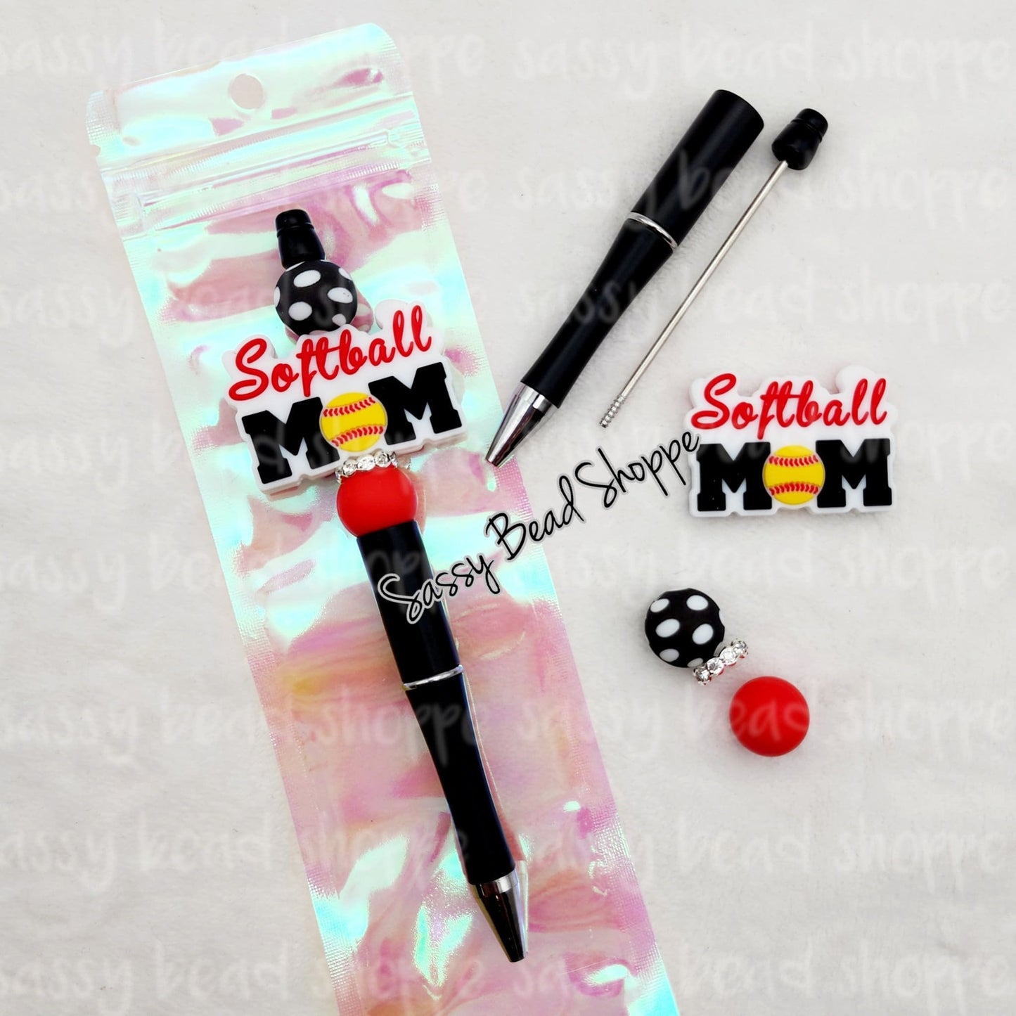 Softball Mom Beadable Pen Kit
