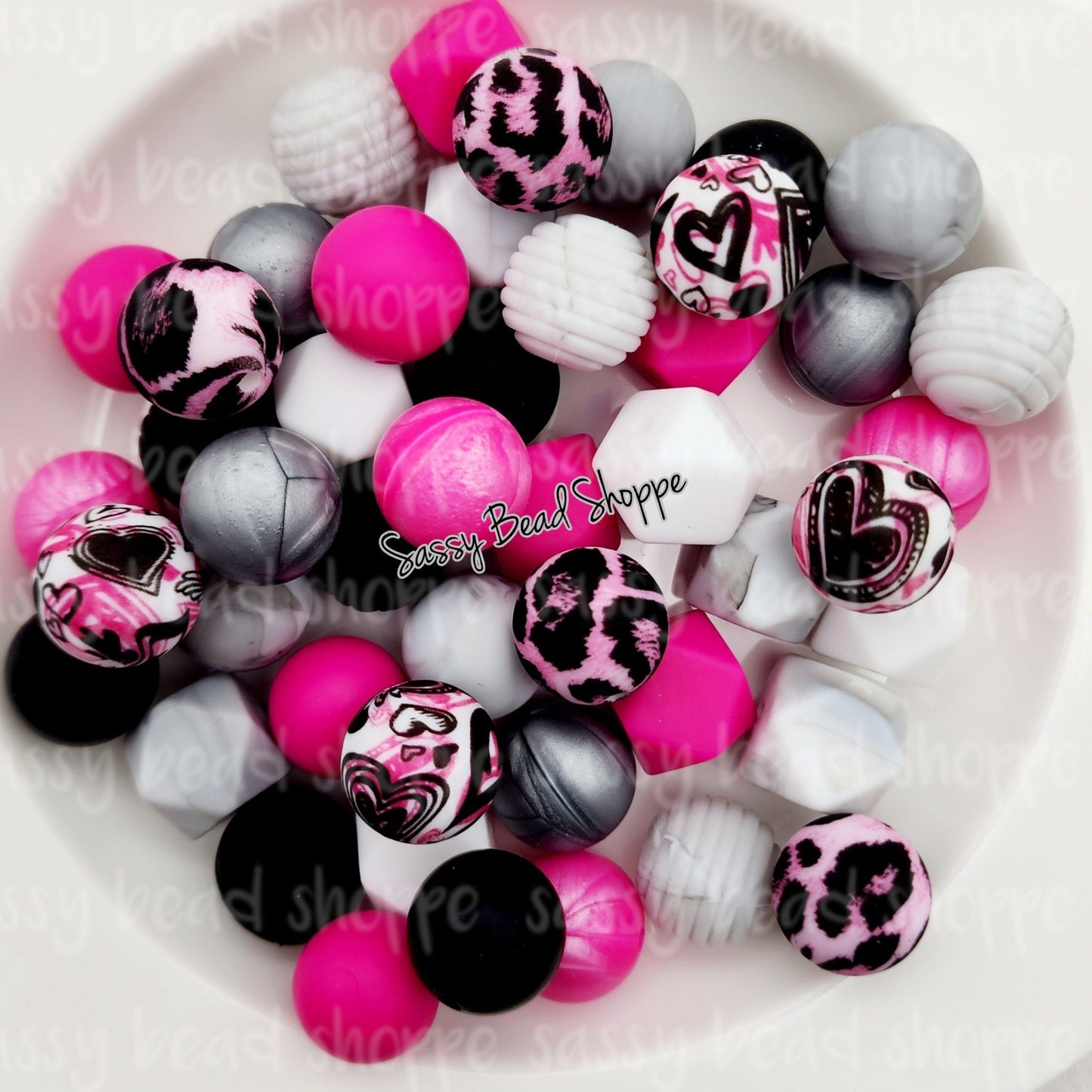 Love Struck Silicone Bead Mix - Sassy Bead Shoppe