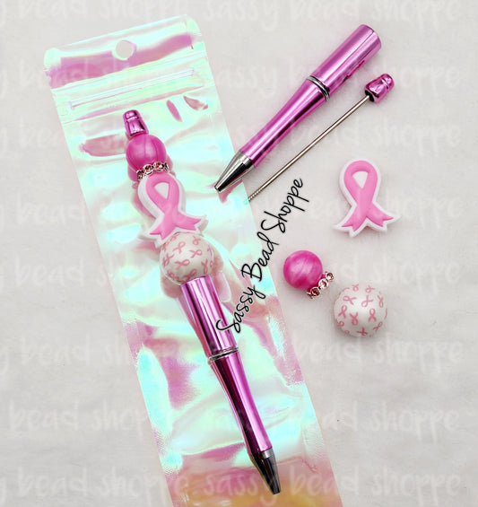 Think Pink Beadable Pen Kit