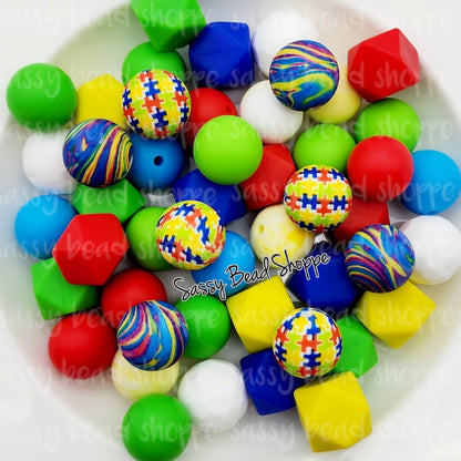 Totally Au-some Silicone Bead Mix - Sassy Bead Shoppe