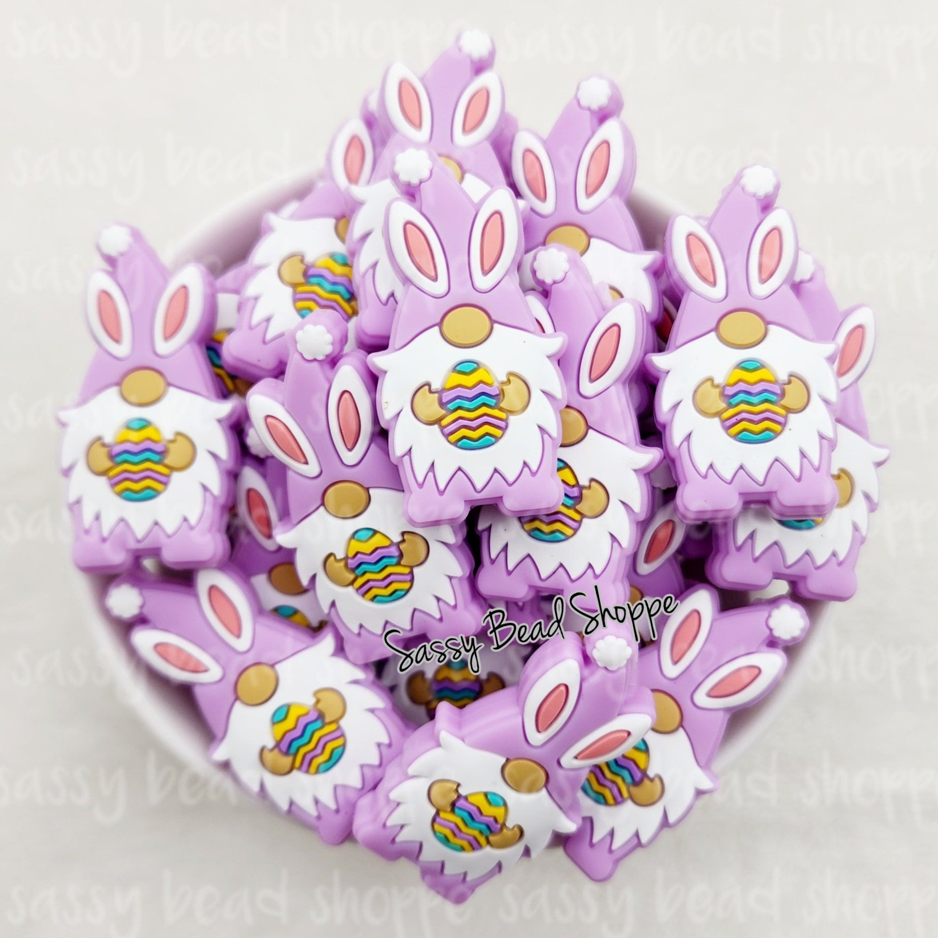 Lilac Easter Gnome Bead