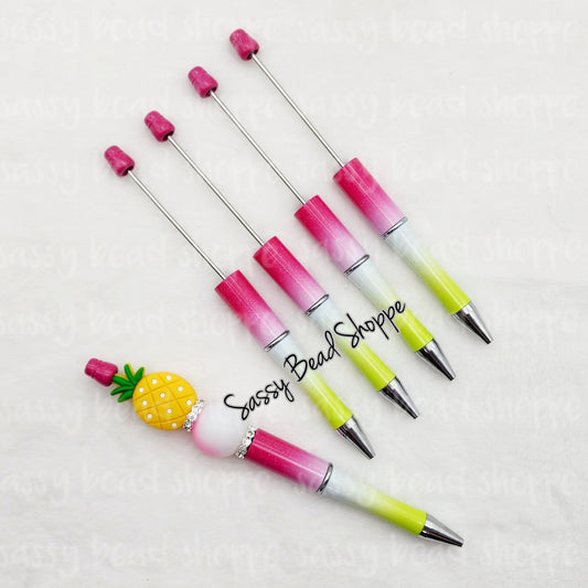 2 Tropical Twist Diy Beadable Pens ONLY