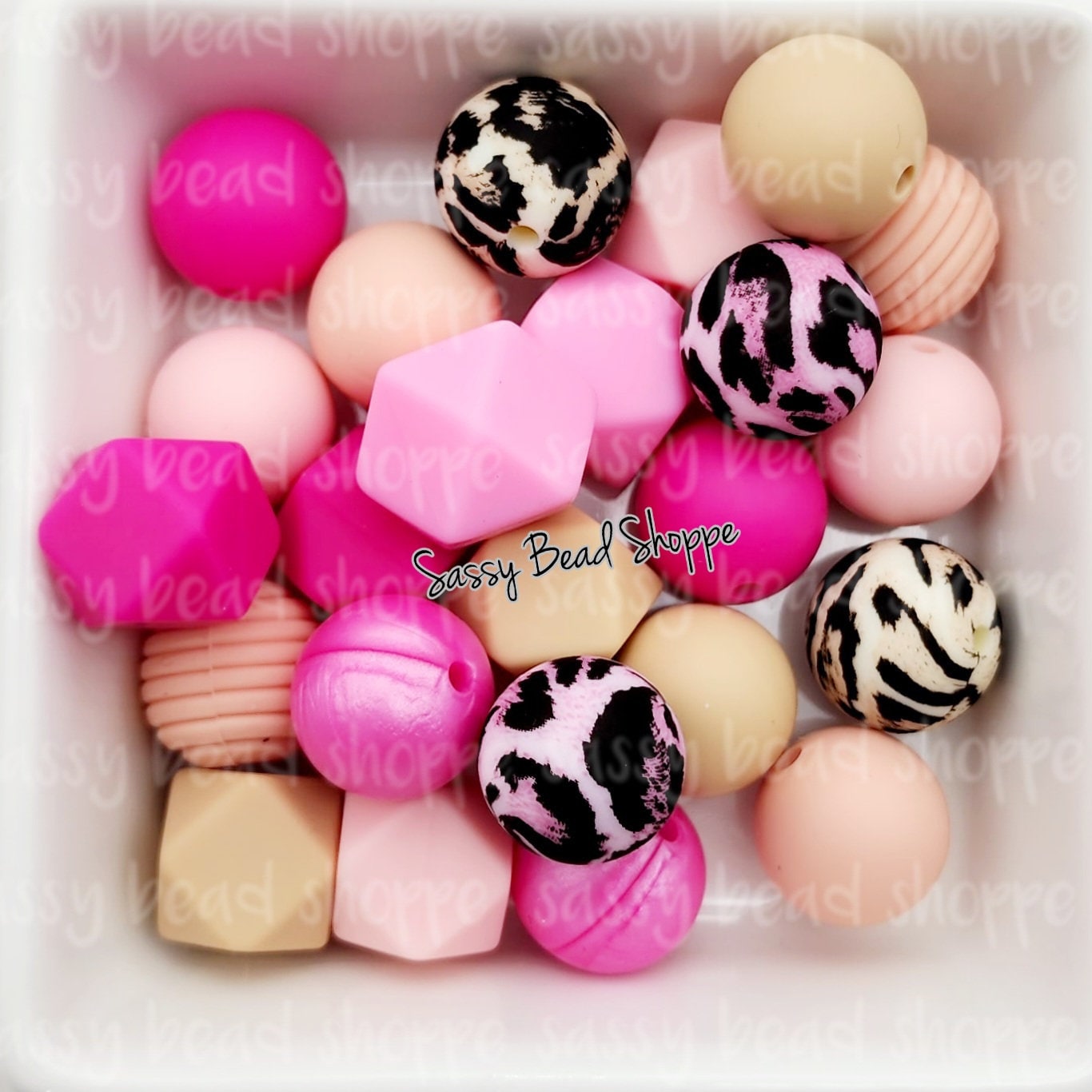 Pink Lady Silicone Bead Mix - Sassy Bead Shoppe