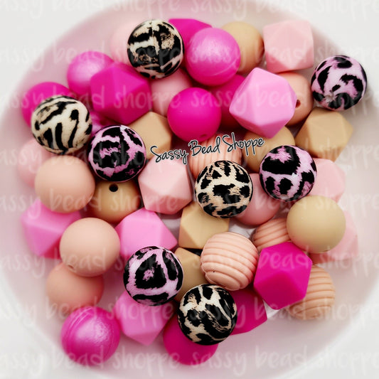 Pink Lady Silicone Bead Mix