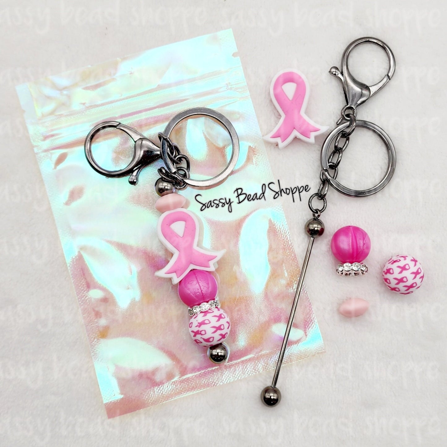 Fight Like A Girl Keychain Kit - Sassy Bead Shoppe