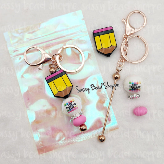 Pencil Party Keychain Kit - Sassy Bead Shoppe