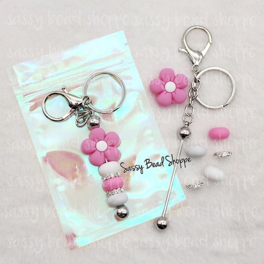 Pink Sparkle Keychain Kit