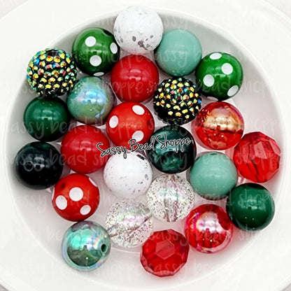 Kringle 20mm Bubblegum Beads Set of 24, M&M Bubbles Bubble Gum Beads, Chunky Beads, Bubblegum Bead Mix, Beadable Pen, Beaded Keychain