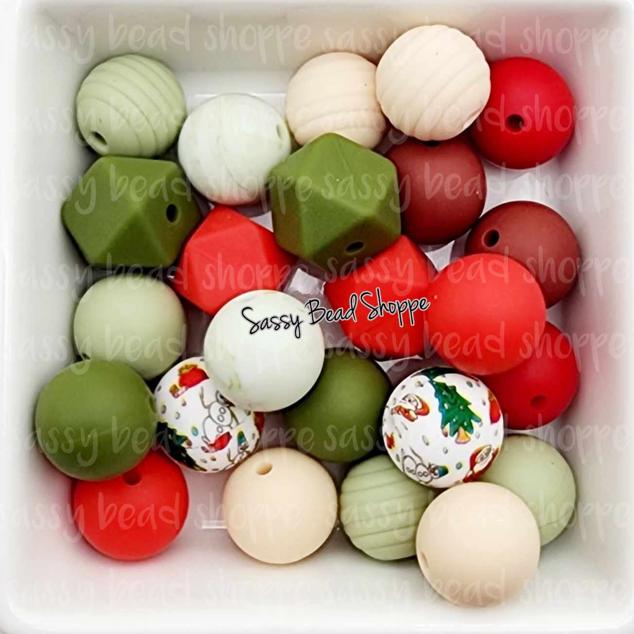 Jingle All The Way Silicone Bead Mix