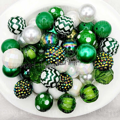 J E T S 20mm Bubblegum Beads Set of 24, M&M Bubbles, Bubble Gum Beads, Chunky Beads, Wristlet, Beadable Pen, Beaded Keychain, Lanyard
