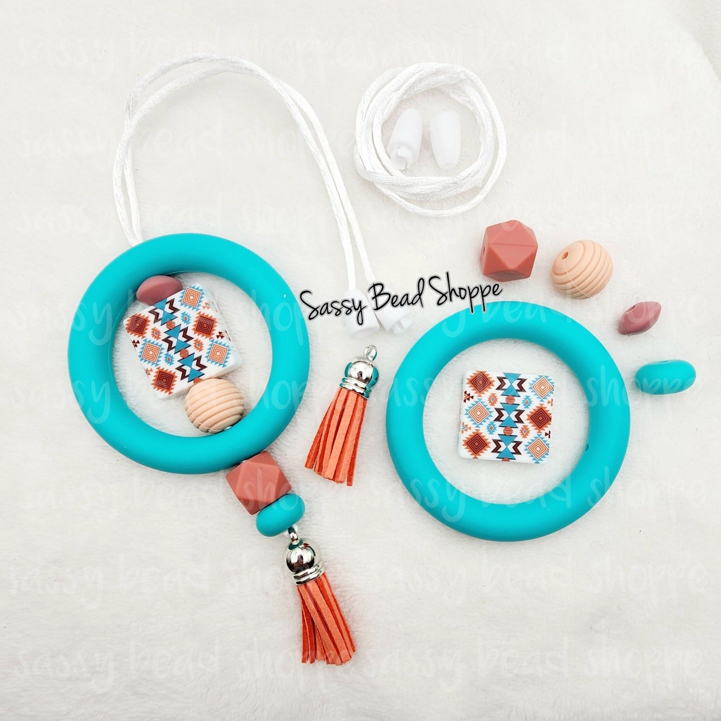 Turquoise Kiss Car Charm Kit - Sassy Bead Shoppe