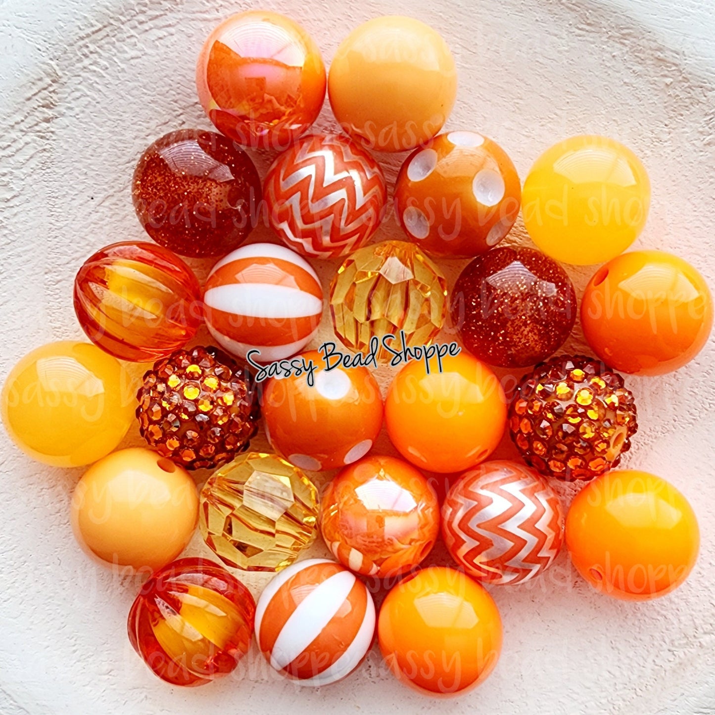 Obviously Orange Bead Mix - Sassy Bead Shoppe