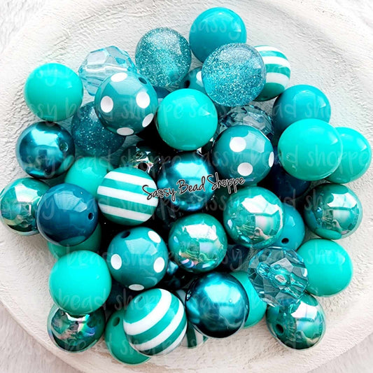 Totally Teal Bead Mix