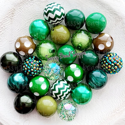 Got To Be Green Bead Mix - Sassy Bead Shoppe