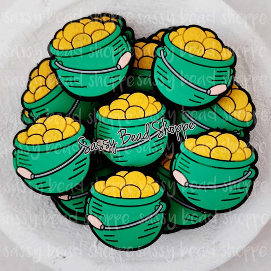Pot of Gold Silicone Beads