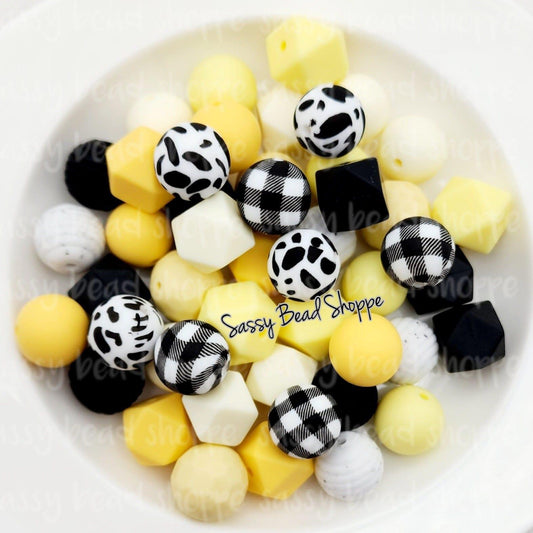 Let It Bee Silicone Bead Mix, Set of 24, Bulk Mix of Silicone Beads, Silicone Beads, Beaded Pens, Keychain, Beads for Pens, Pen Beads